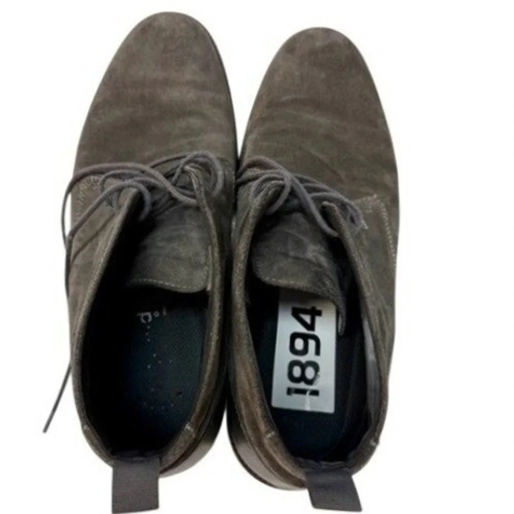 Blondo Mens 12M Waterproof Suede Chukka‎ Boots Gray Brown 1095